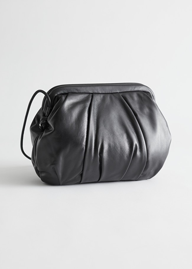 Gathered Leather Clutch Bag | & Other Stories (EU + UK)
