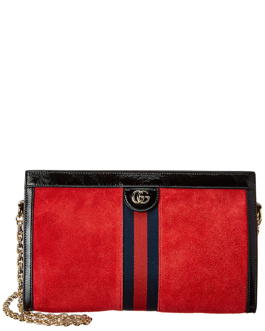 Gucci Ophidia Medium Suede & Leather Shoulder Bag | Gilt