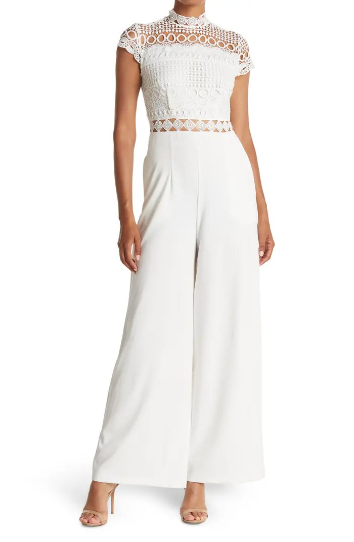 Dayna Crochet Lace Cap Sleeve Jumpsuit | Nordstrom Rack