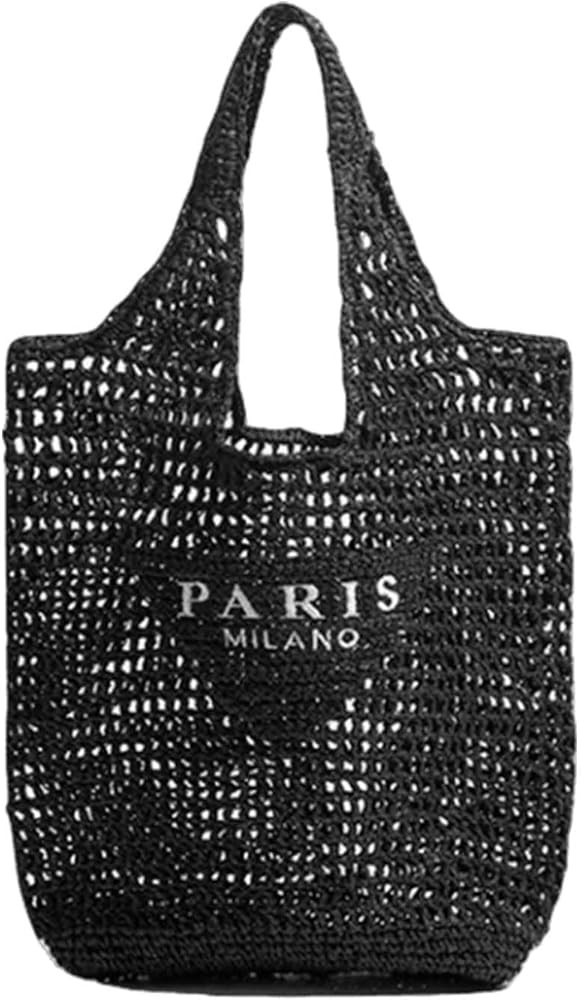 LYEJLL Straw Tote Bag for women,Mesh Hollow Woven Tote Bag,Handbag Beach Bag Hobo Bag,Large Shoul... | Amazon (US)