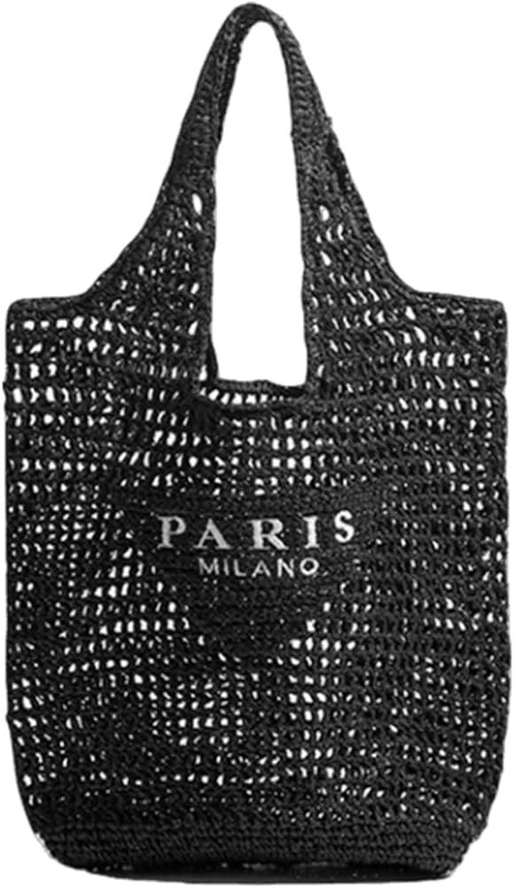 LYEJLL Straw Tote Bag for women,Mesh Hollow Woven Tote Bag,Handbag Beach Bag Hobo Bag,Large Shoul... | Amazon (US)