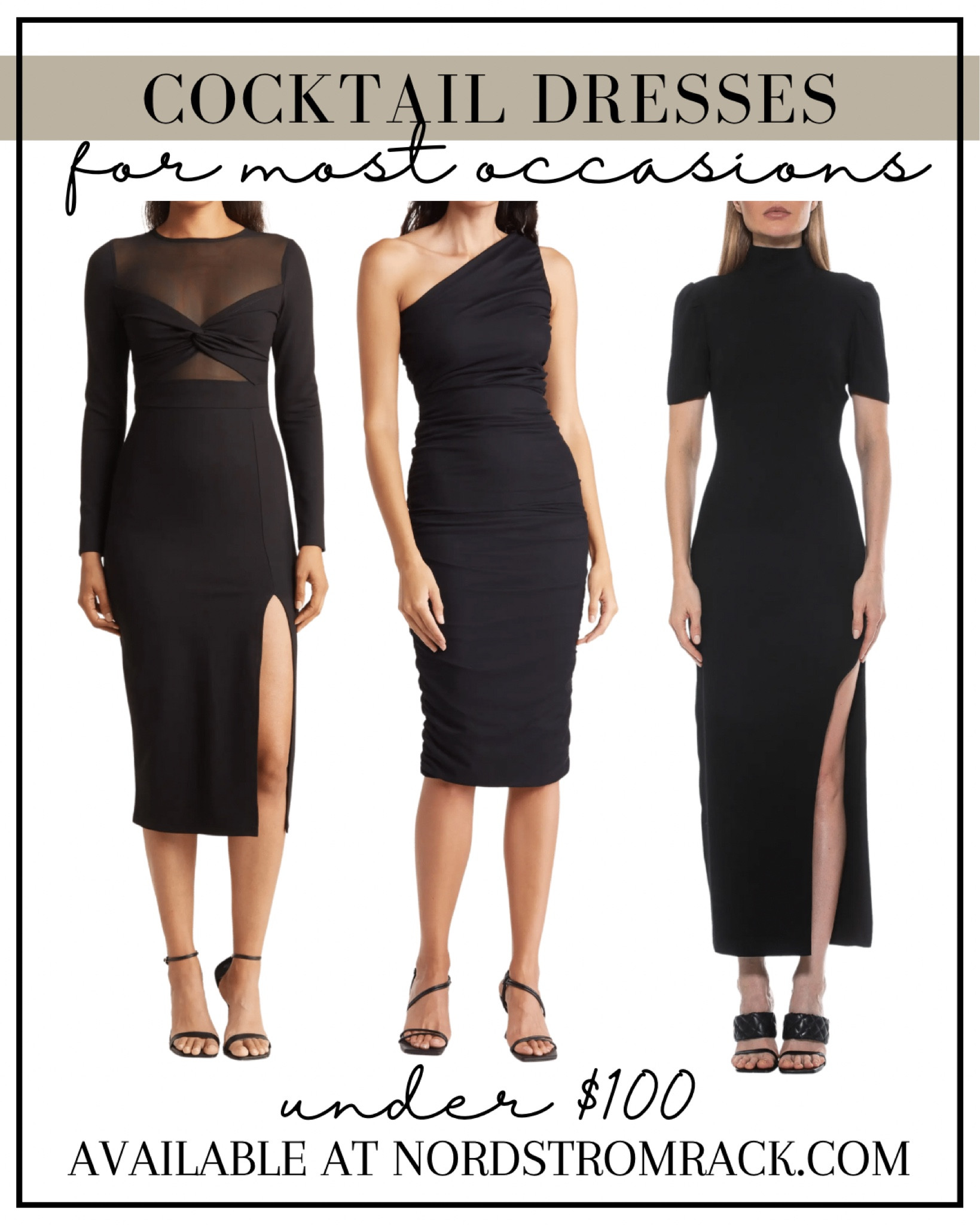 Perfect cocktail dresses from Nordstrom Rack under $100–highly recommend. 

#LTKstyletip #LTKsalealert #LTKFind