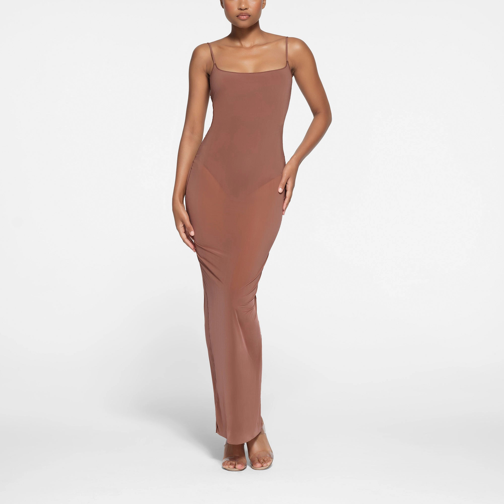 LOW BACK LONG DRESS | SKIMS (US)