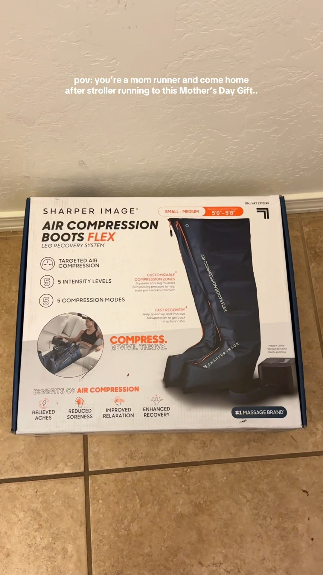 The perfect Mother’s Day gift for the Mom who loves to Run

👉🏽 Sharper Image Air Compression Boots Flex Leg Recovery System

#LTKMothersDay #LTKfitnessgoals #LTKmomlife