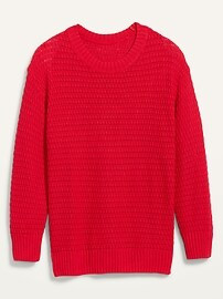 Textured Cotton-Blend Tunic Sweater for Women | Old Navy (US)