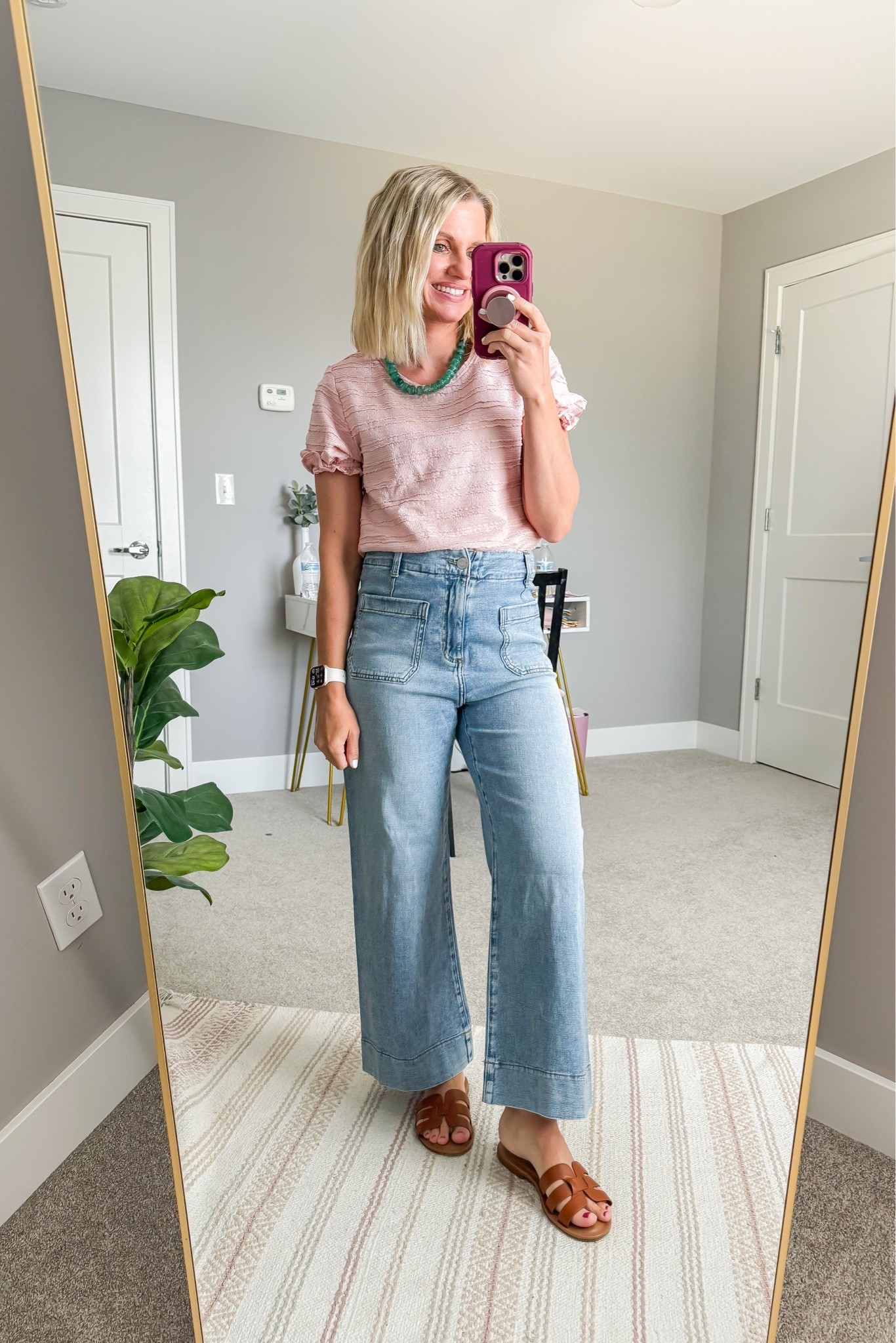 I love this pink top from @Kohl's! It comes in a few different color options! #ad
Top- small (runs small)
Jeans- 2

#LTKootd #LTKOver40 #LTKPetite
