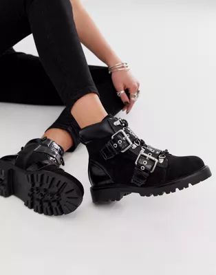 ASOS DESIGN Avenue hiker boots in black | ASOS US