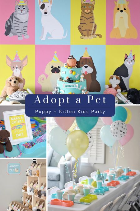 Sharing this sweet adopt a pet, puppy and kitten themed kids birthday party designed by Entertaining with Emily. Loving the adopt a pet stuffed animal station instead of a goodie bag! Check out the whole party for more inspiration: https://projectnursery.com/2018/02/puppy-kitten-party-ideas/

#LTKkids #LTKparties