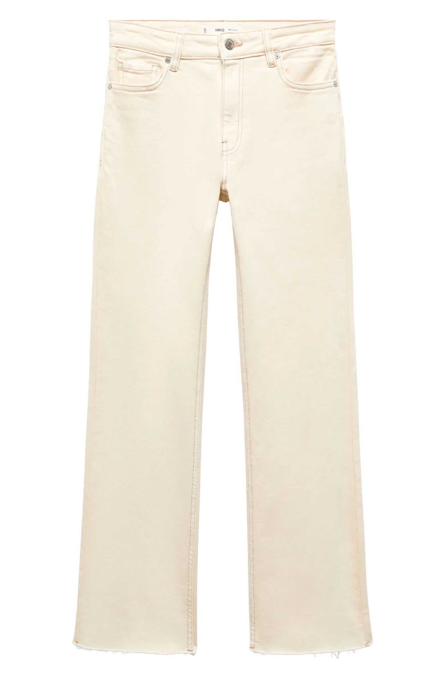 Raw Hem Crop Flare Jeans | Nordstrom