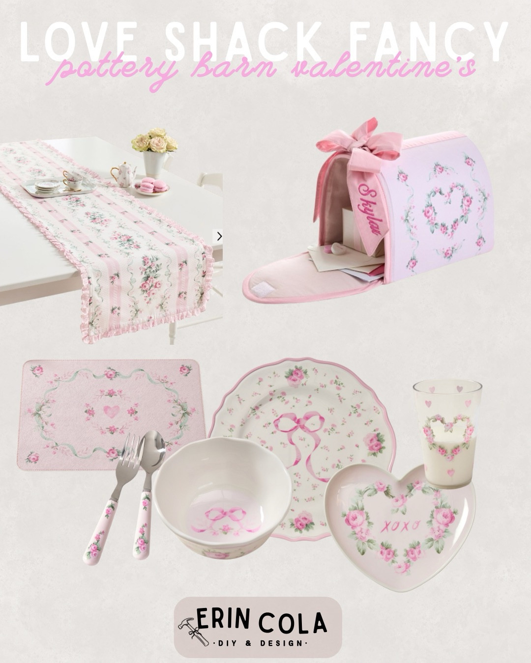 Pottery Barn x LoveShackFancy Valentine’s decor is giving all the girly Galentine’s vibes 💗 Perfect for hosting a sweet, pink-filled night with your favorite girls—bows, florals, and all the pretty details that make it feel extra special.

#LTKFindsUnder100 #LTKHome