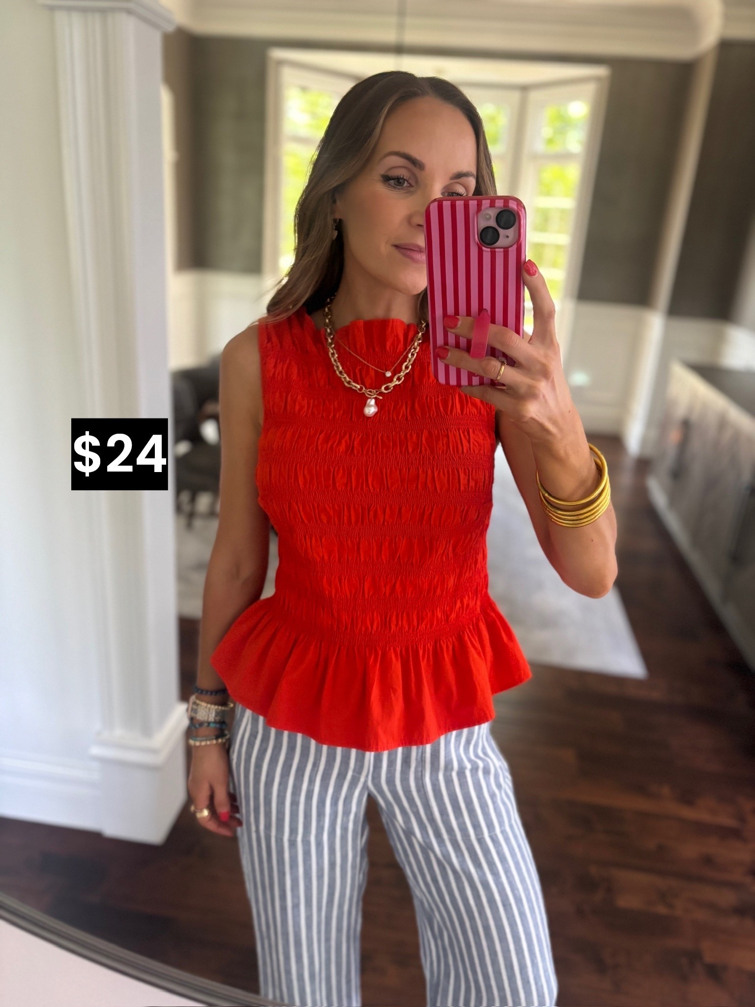 @walmart top is perfect for the summer and paired with @athleta linen pants that sold out so fast but I linked similar

#LTKgrwm