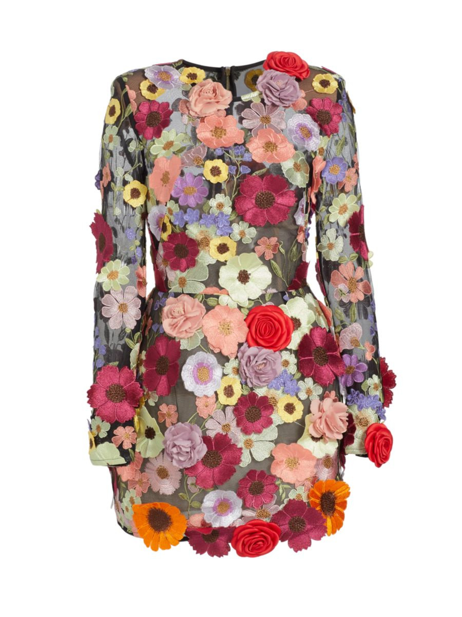 Bouquet Maraya Long-Sleeve Minidress | Saks Fifth Avenue