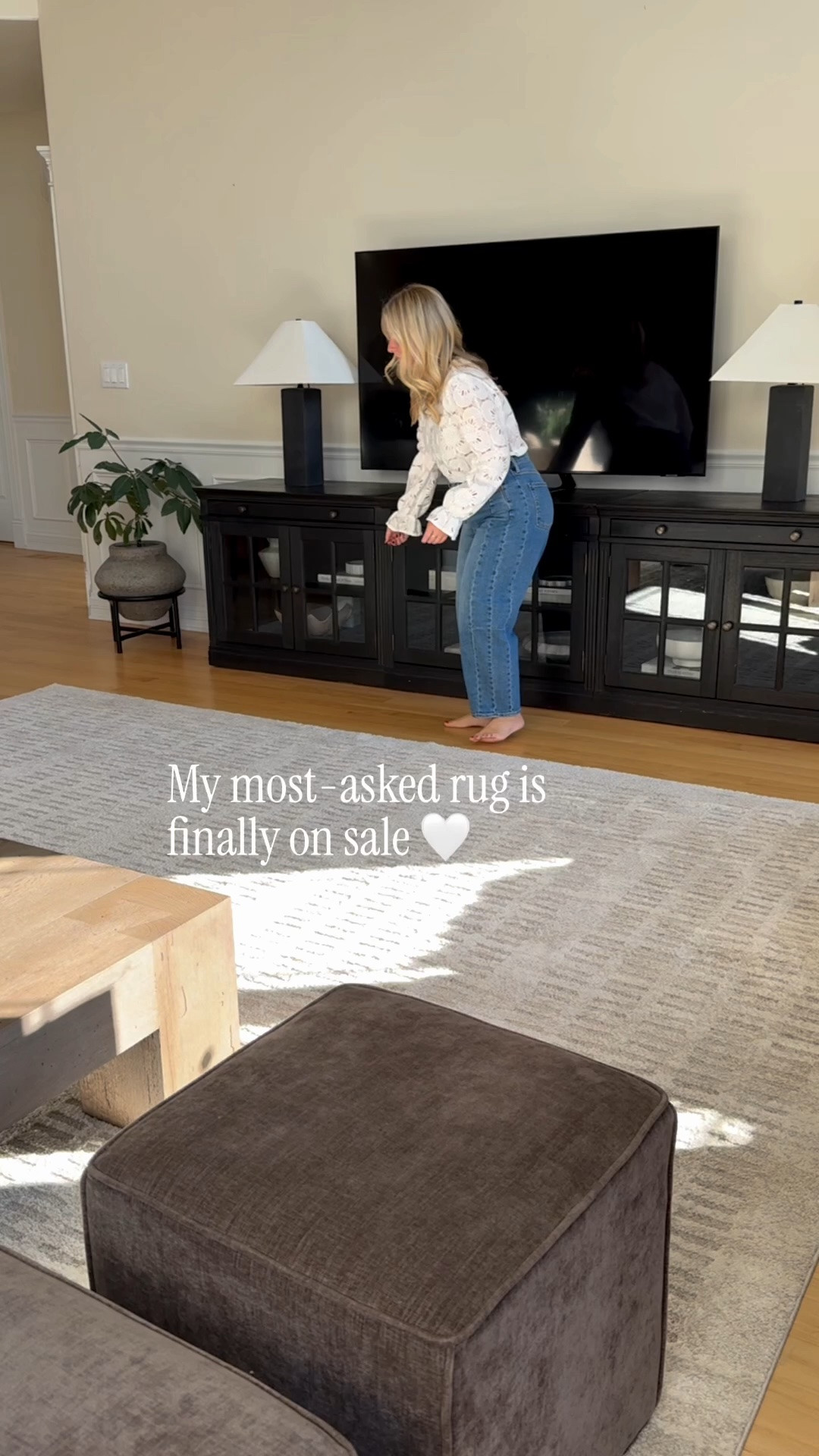 Still one of my favorite finds. 🤍

This washable neutral rug adds warmth and texture without overwhelming the space.

#LTKHome #LTKSaleAlert
