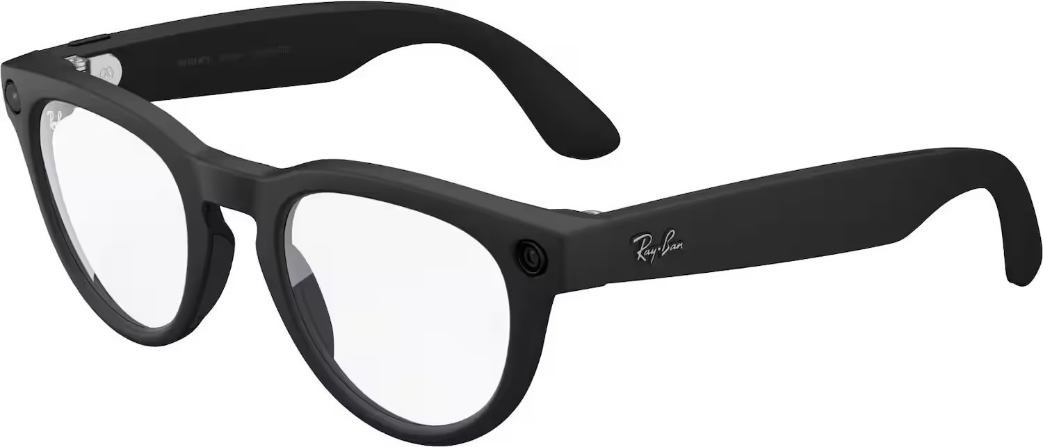 Ray-Ban Meta - Headliner (Gen 2) glasses with Meta AI, Audio, Photo, Video Compatability - Clear lenses - Matte Black | Best Buy U.S.