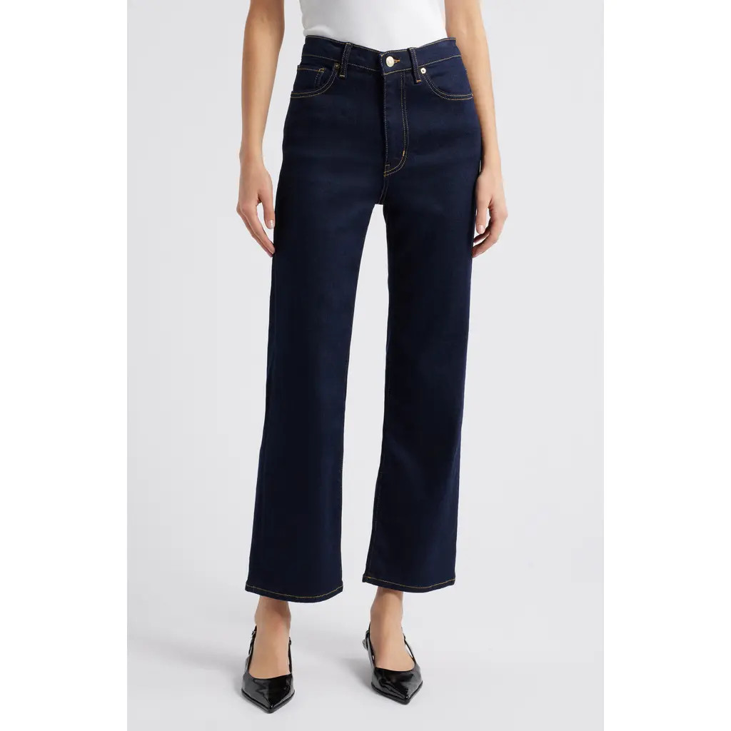 FRAME Le Sleek Ankle Straight Leg Jeans in Stargirl at Nordstrom Rack, Size 24 | Nordstrom Rack