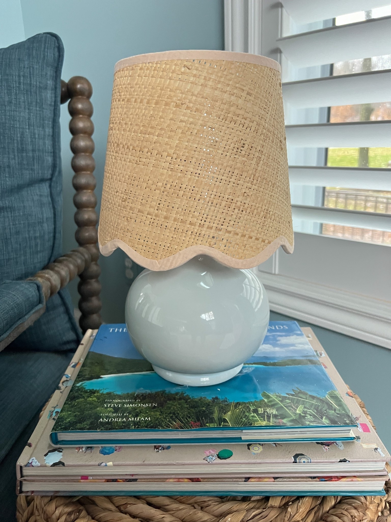 That blue. That shape. This lamp is giving high end coastal home and I am completely obsessed. If you have been looking for a statement lamp that looks like it costs way more than it does, this is it. Found it on @Wayfair!

#ad #Wayfair #wayfairpartner