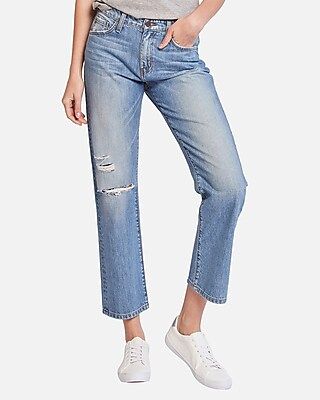 Flying Monkey High Waisted Straight Cropped Jeans, Women's Size:26 | Express
