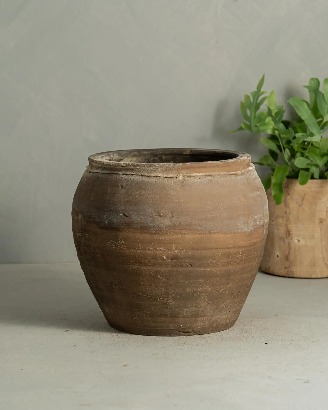 Vintage Grey Black Clay Wabi Sabi Pot {G3}  (Free Shipping) | Etsy (US)