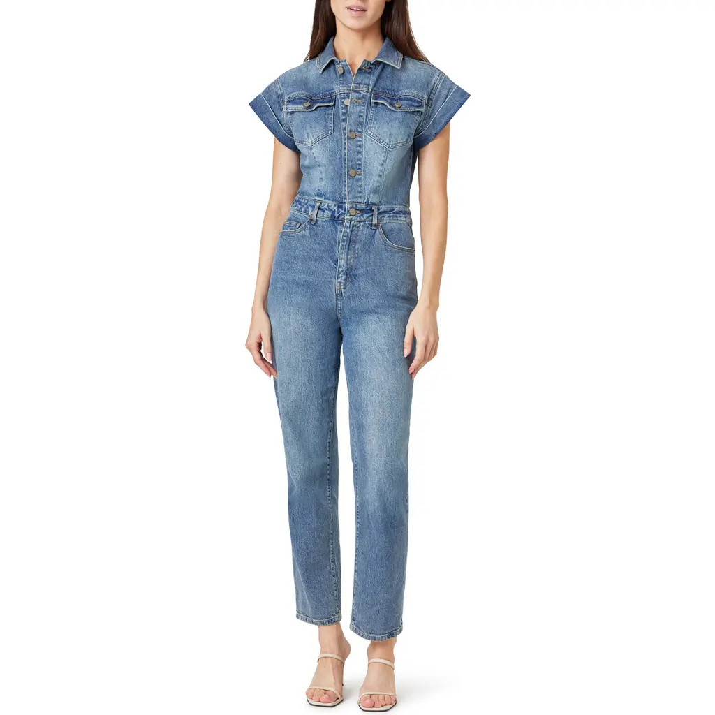 Habitual Denim Jumpsuit in Pacific at Nordstrom, Size 30 | Nordstrom