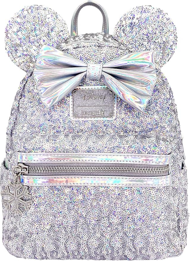 Loungefly X LASR Exclusive Disney Holographic Sequin Minnie Mini Backpack | Amazon (US)