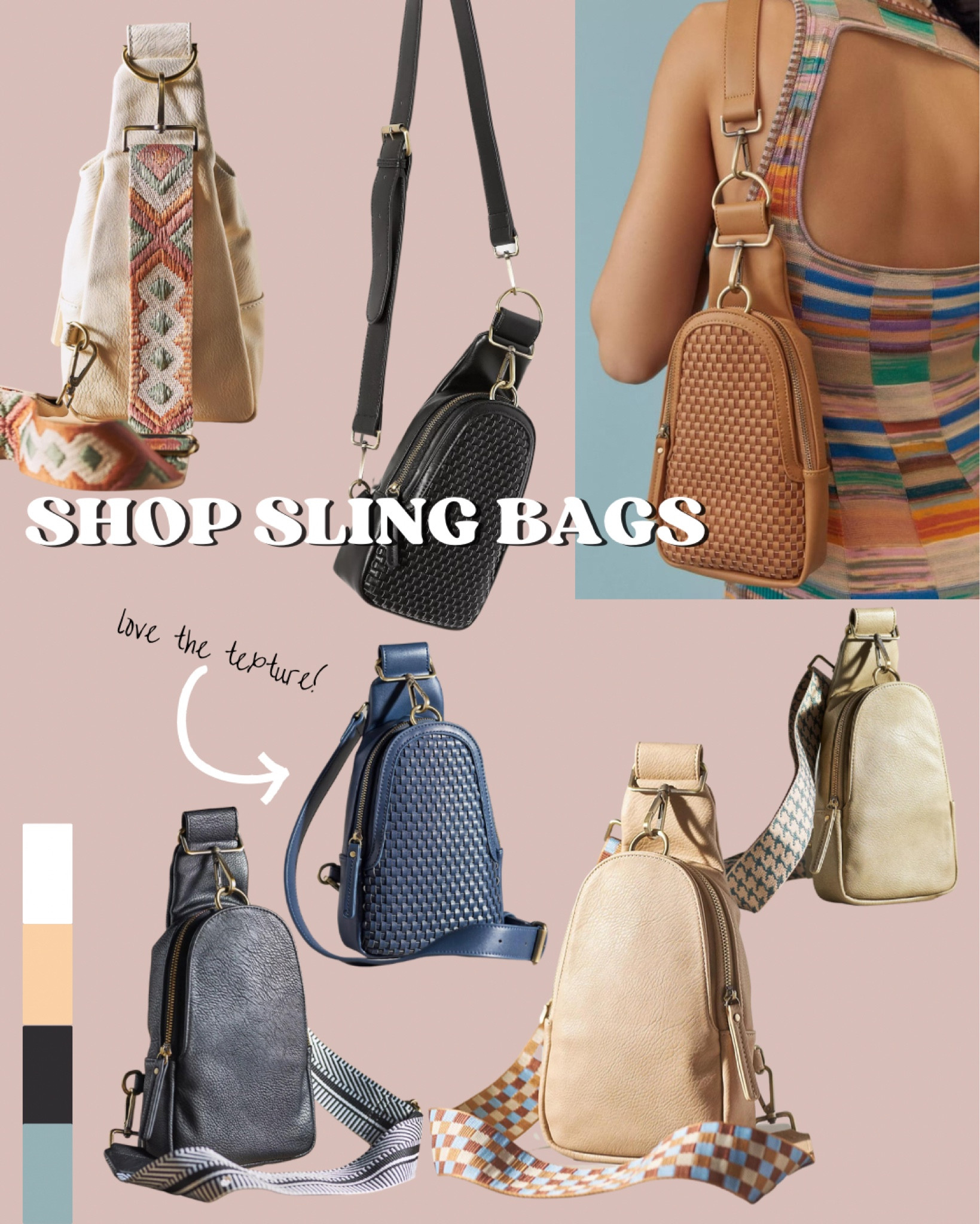 sling bags that are less than $90! fancier than a tradition fanny pack and so many colours to choose from!

#LTKU #LTKfindsunder100 #LTKstyletip