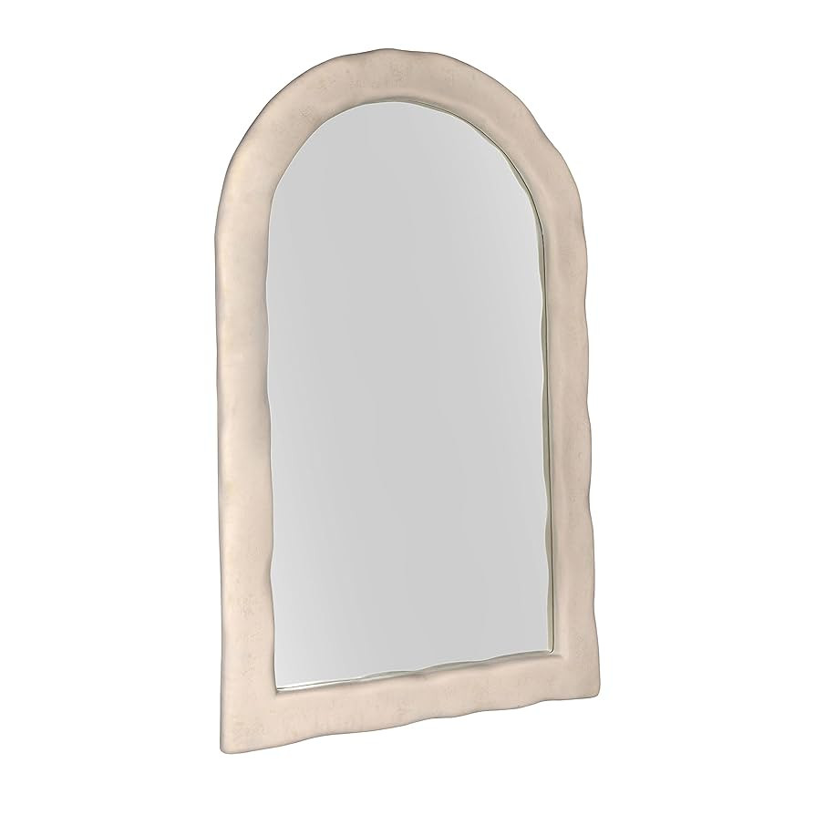 Cream Textured Floor Mirror | Amazon (US)
