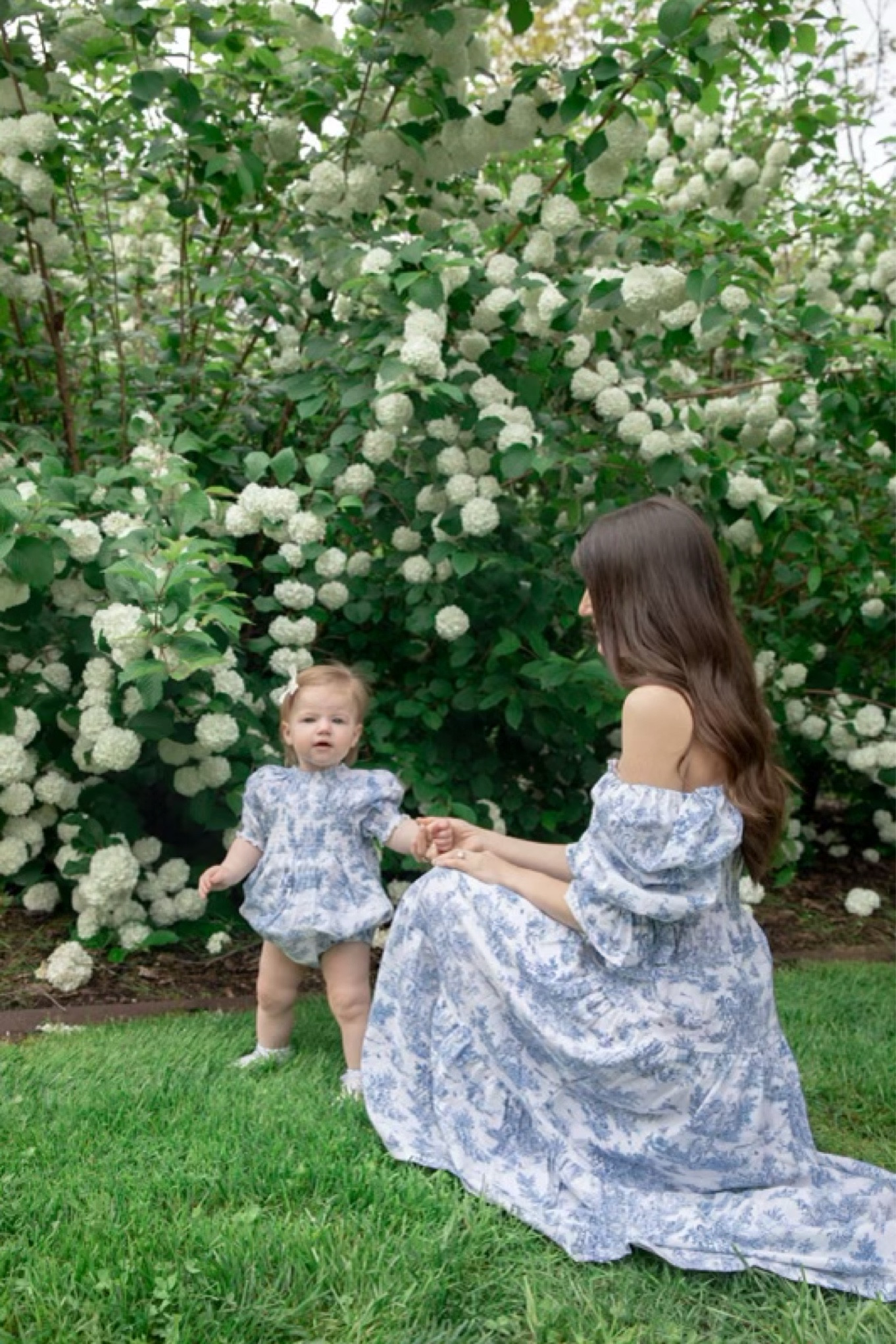 Mother daughter photography, family portraits, blue and white toile dresses, classic family photos, Mother’s Day photos 

Wearing size XS

#LTKbaby #LTKkids #LTKfamily