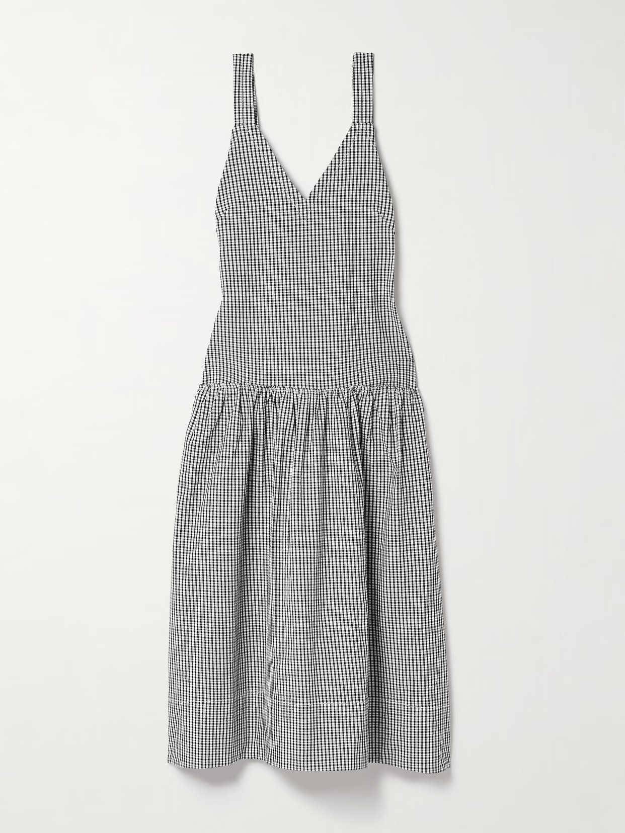 Proenza Schouler White Label - Sasha Ruffled Gingham Cotton And Linen-blend Midi Dress - Multi - US4 | NET-A-PORTER APAC