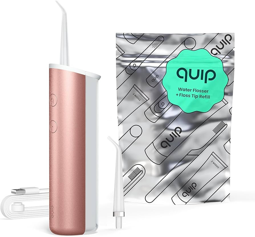quip Water Flosser with Replacement Tip - Cordless Water Flosser with Adjustable Pressure - Teeth... | Amazon (US)