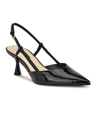 Women's Rhonda Kitten Heel Slingback Pumps | Macy's