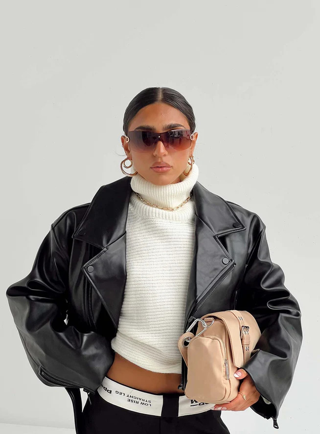 Staten Island Jacket Black | Princess Polly US