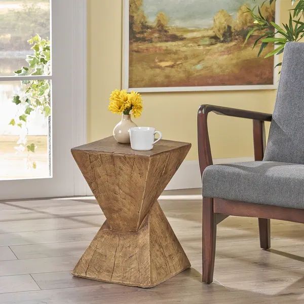 Atlas Indoor Lightweight Concrete Accent Table by Christopher Knight Home - On Sale - Overstock -... | Bed Bath & Beyond