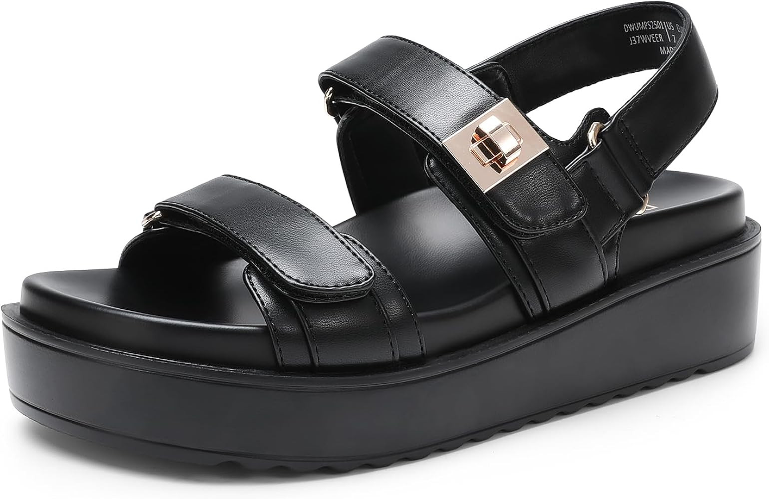 DREAM PAIRS Women's Low Wedge Sandals Comfortable Arch Support Platform Open toe Casual Dressy Fl... | Amazon (US)