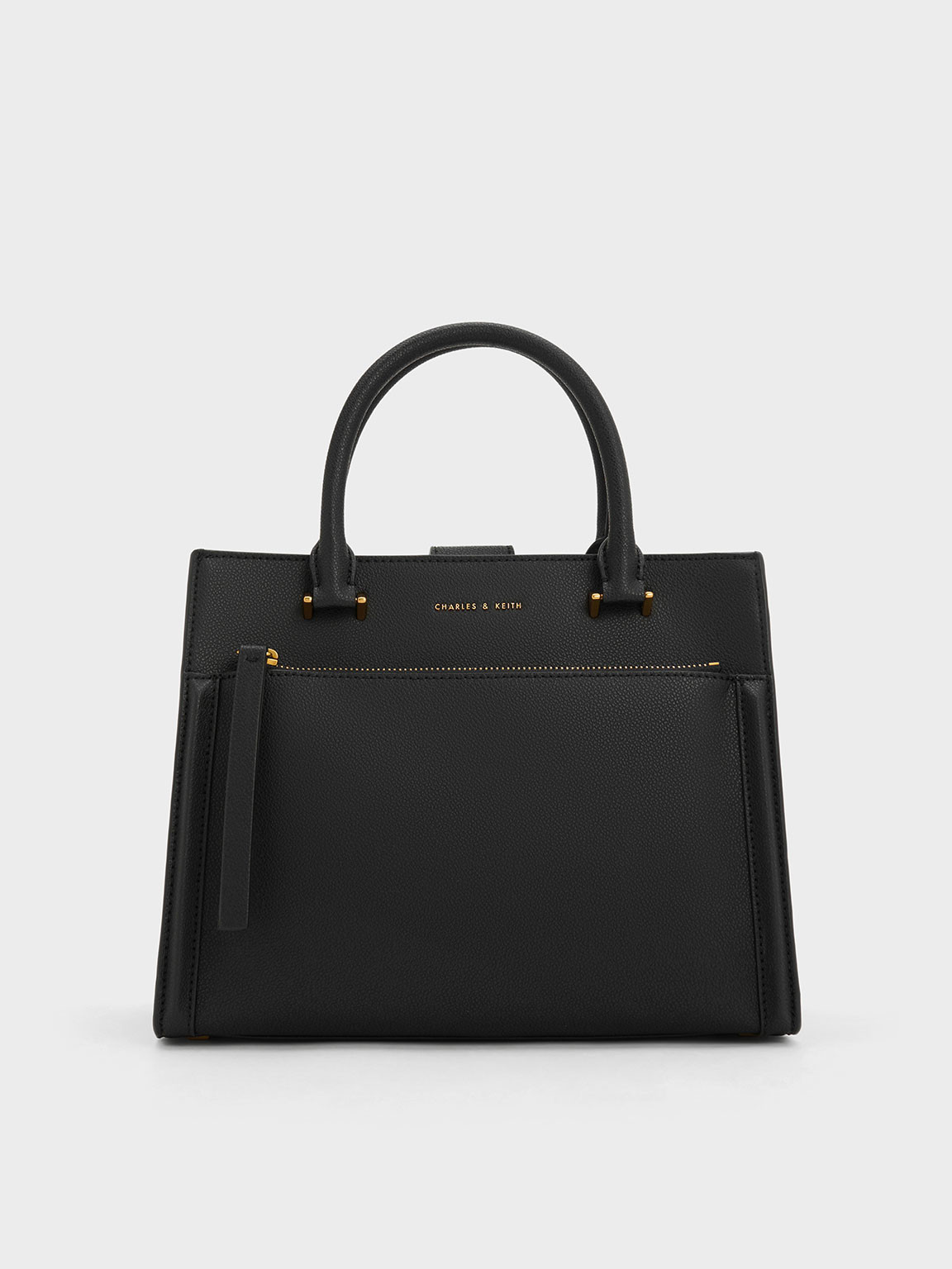 Anwen Structured Tote Bag
 - Black | Charles & Keith EU