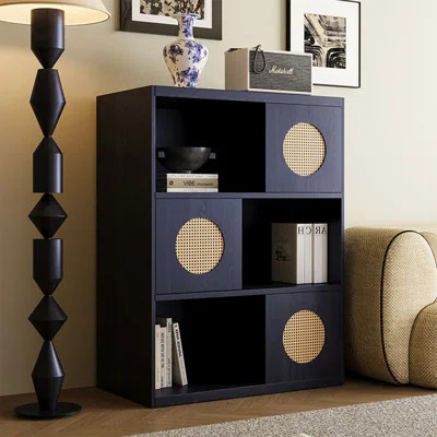 31.5" Black Manufactured Wood Accent Cabinet | Wayfair North America