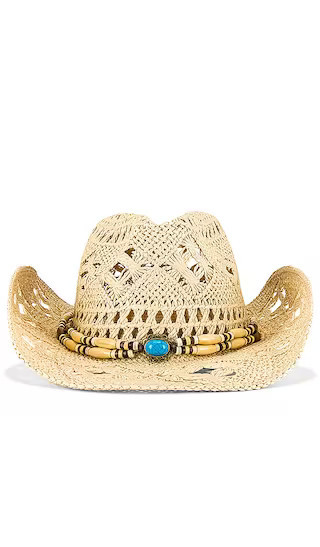 8 Other Reasons CHAPEAU DE COWBOY COASTAL en Straw - Neutral. Taille all. | Revolve Clothing (Global)