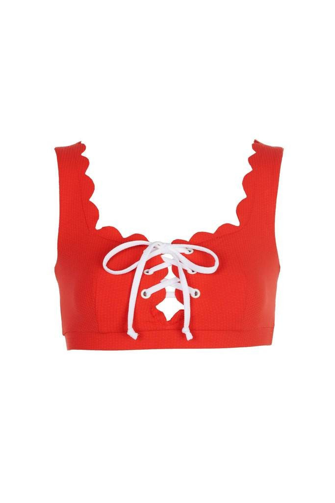 Palm Springs Tie Top in Poppy | Marysia Swim