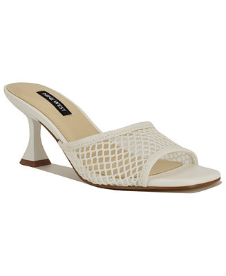 Women's Cabana Mesh Kitten Heel Dress Sandals | Macy's