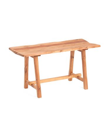 Indoor Outdoor Acacia Wood Bench | TJ Maxx