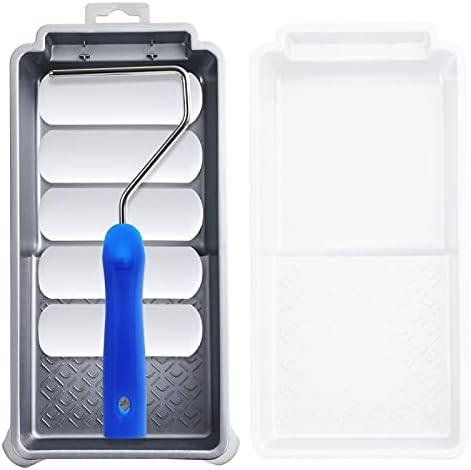 Foam Paint Roller, Mister Rui Small Foam Paint Roller 4 Inch Kit（Mini Paint Roller with Tray, Pack o | Amazon (US)