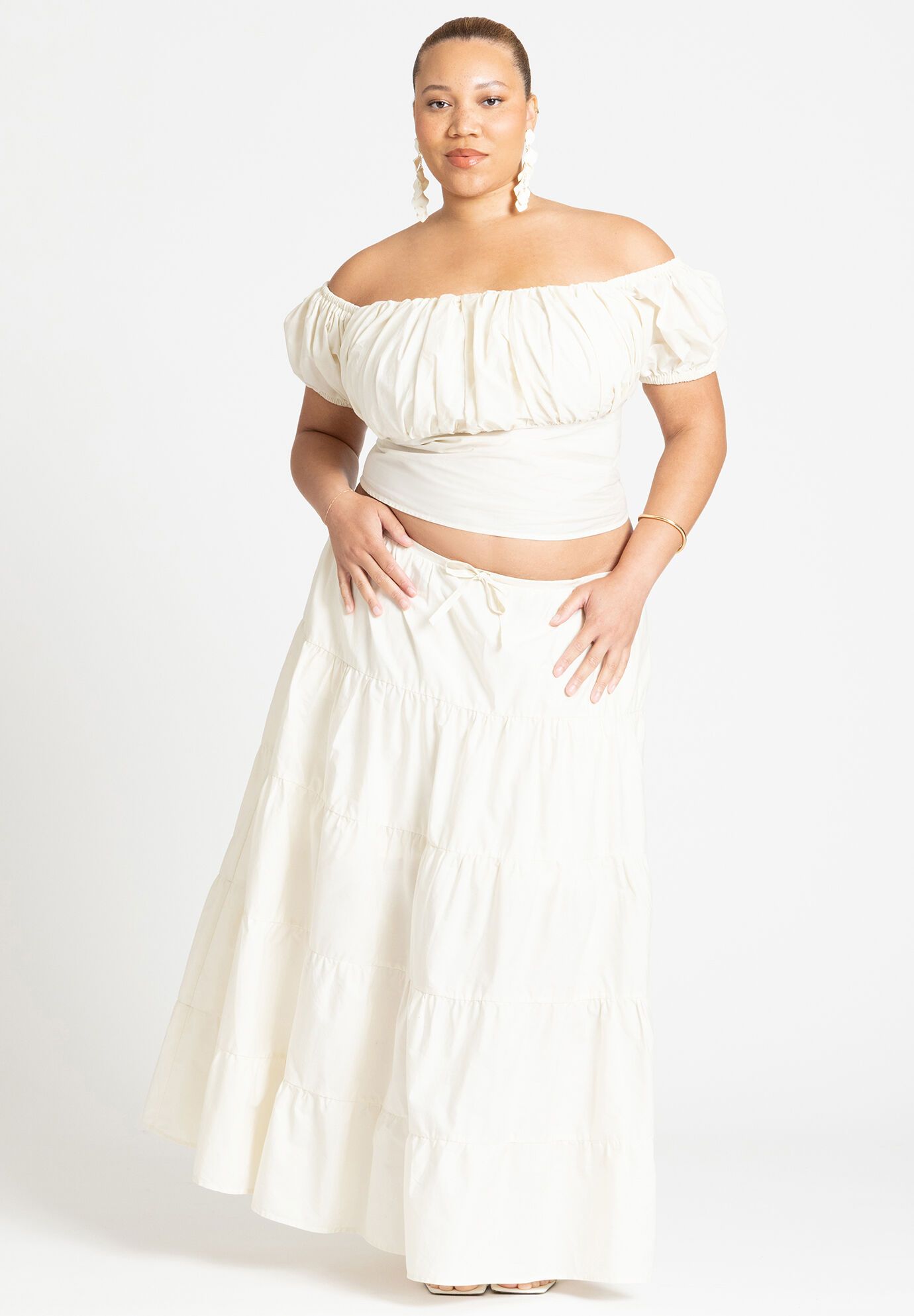 Tiered Maxi Skirt | Eloquii