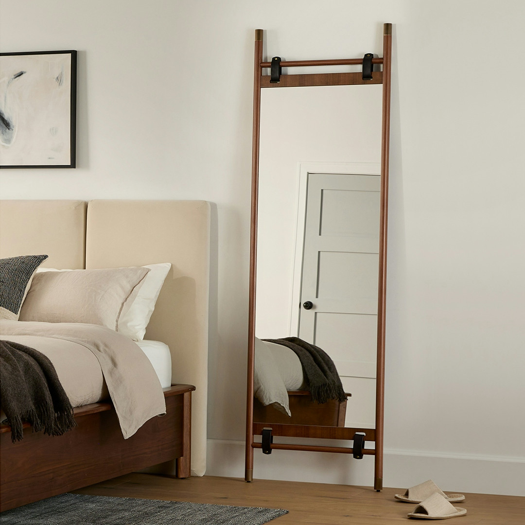 Beau Floor Mirror - Walnut | Article