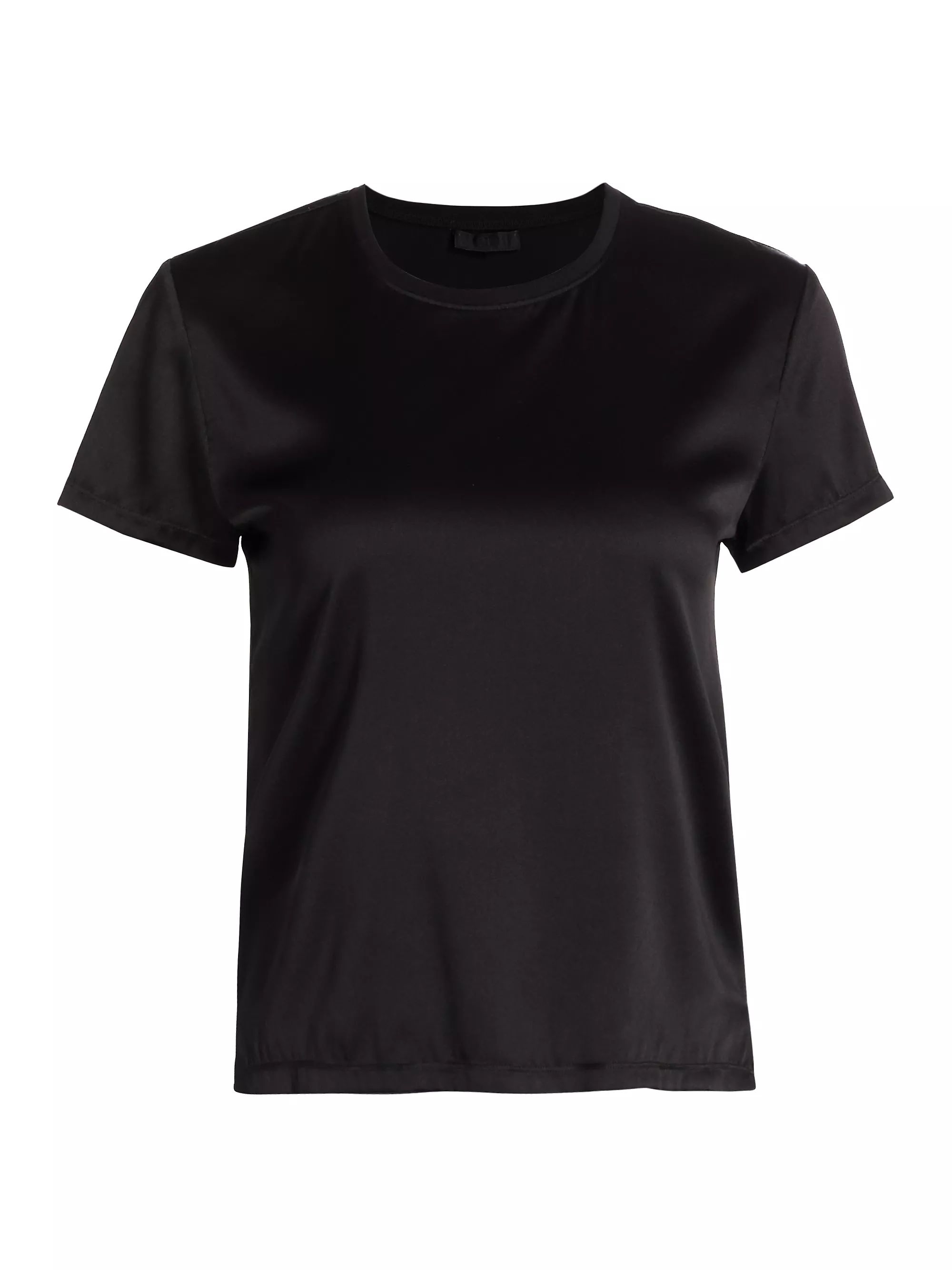 Silk Blend Crewneck T-Shirt | Saks Fifth Avenue