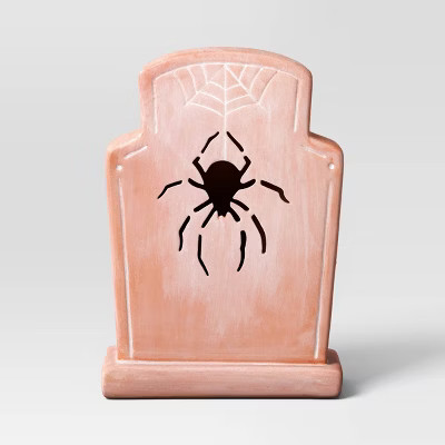 Halloween Terracotta Tombstone Spider - Hyde & EEK! Boutique™: No Assembly, Decor | Target