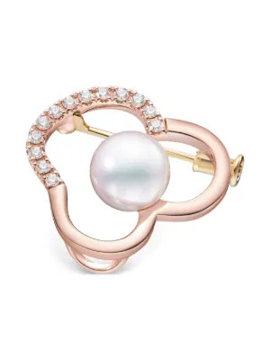 Chants Signature akoya pearl and diamonds brooch | Farfetch Global