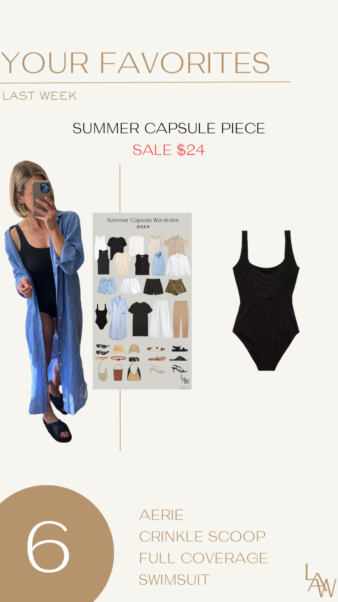 Aerie One-Piece Swimsuit, wearing tts in small long 

#LTKFindsUnder50 #LTKSaleAlert #LTKSwim