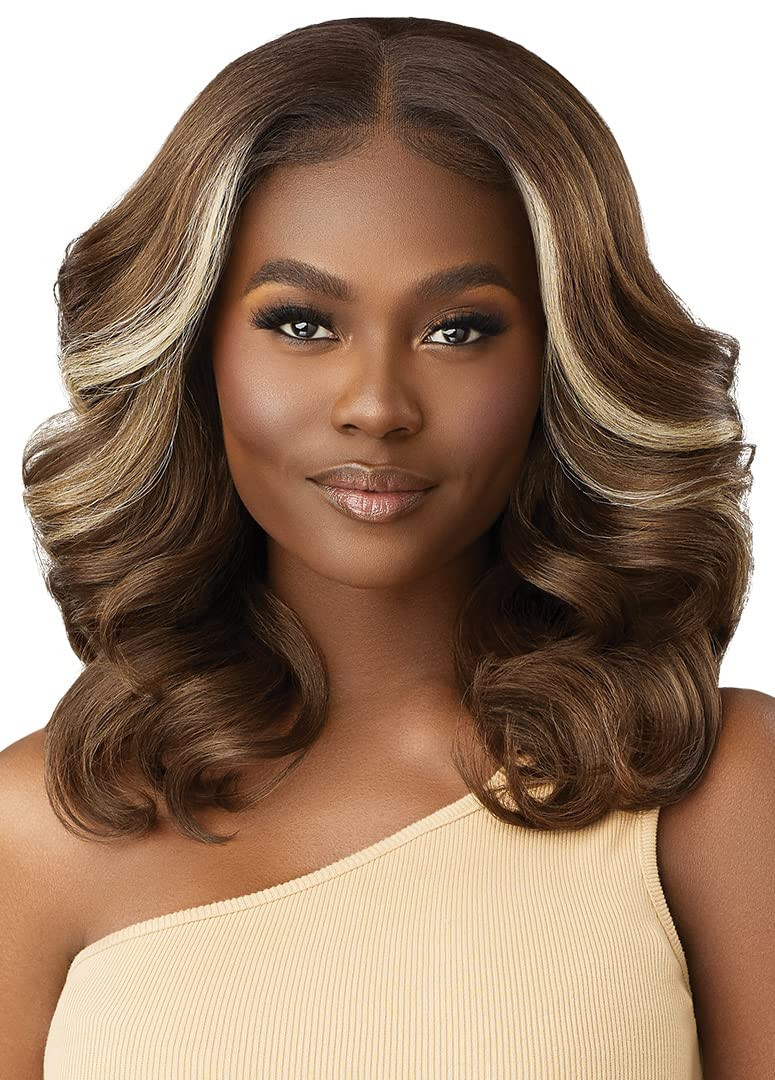 Outre Lace Front Wig - Perfect Hair Line 13X4 - Imani (OFF BLACK 1B) | Amazon (US)