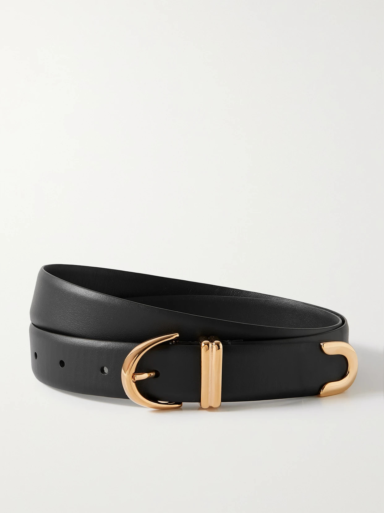 KHAITE - Bambi Leather Belt - Black | NET-A-PORTER (US)