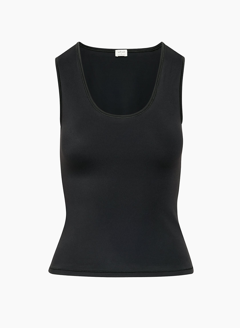 Aritzia Wilfred Women's Suave Tank Top in Black | Medium | Aritzia