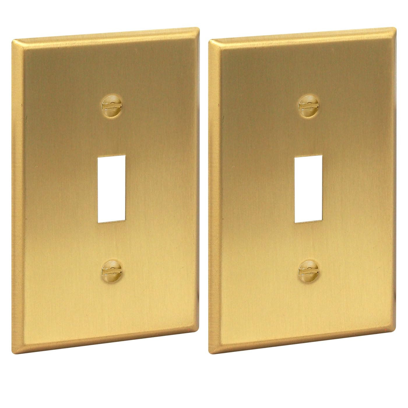 Rio Salto BRASS Metal Gold Toggle Light Switch Covers Wall Plate Single Toggle Switch Wallplate D... | Amazon (US)